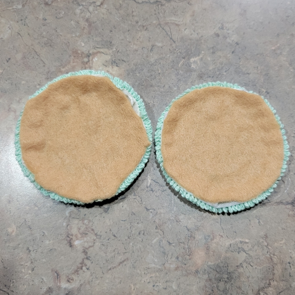 2 PieceCute Frog Face Mug Rug Coasters - Picture 2 of 4